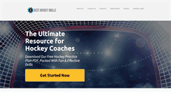 Desktop Screenshot of besthockeydrills.com