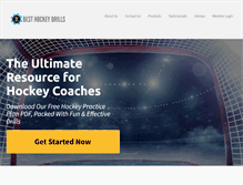 Tablet Screenshot of besthockeydrills.com